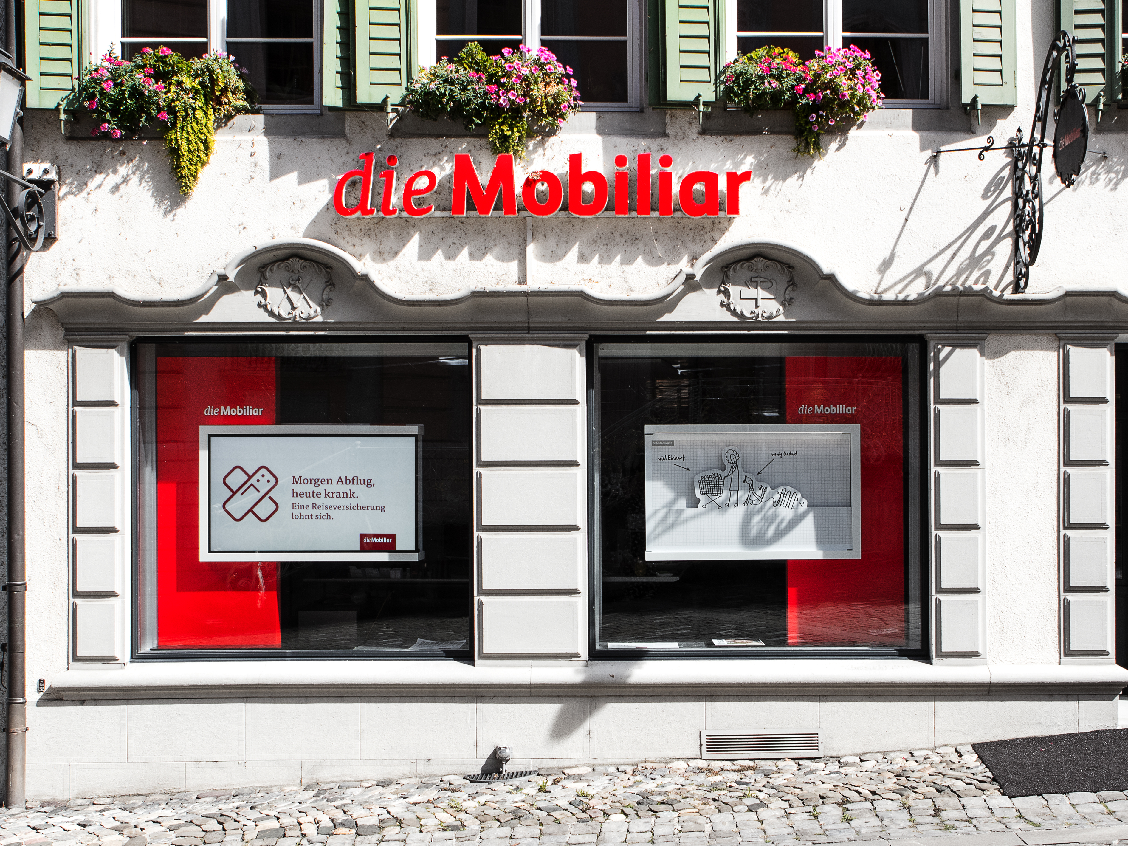 die Mobiliar Schaufensterauftritt Übersicht
