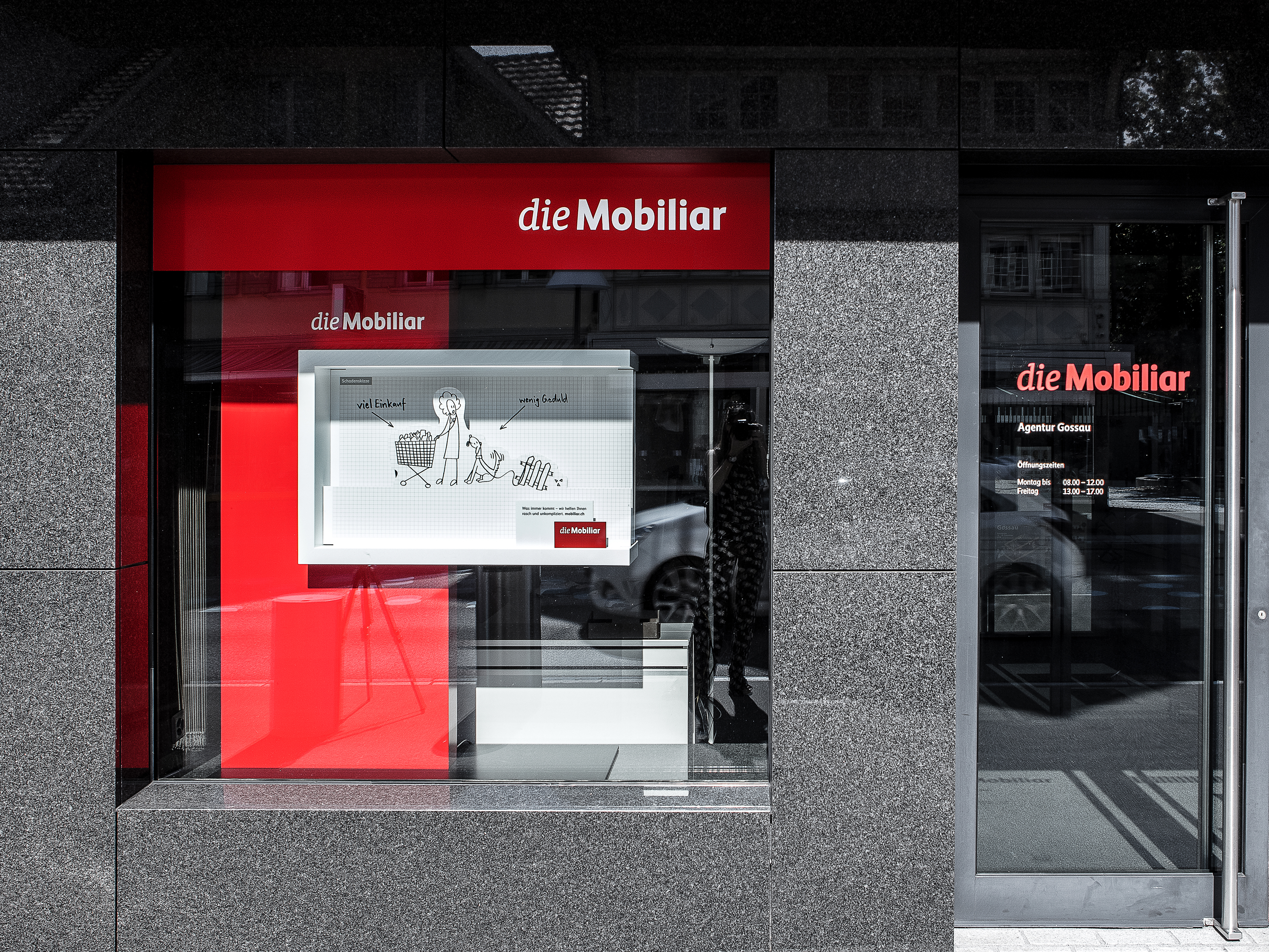 die Mobiliar Schaufensterauftritt