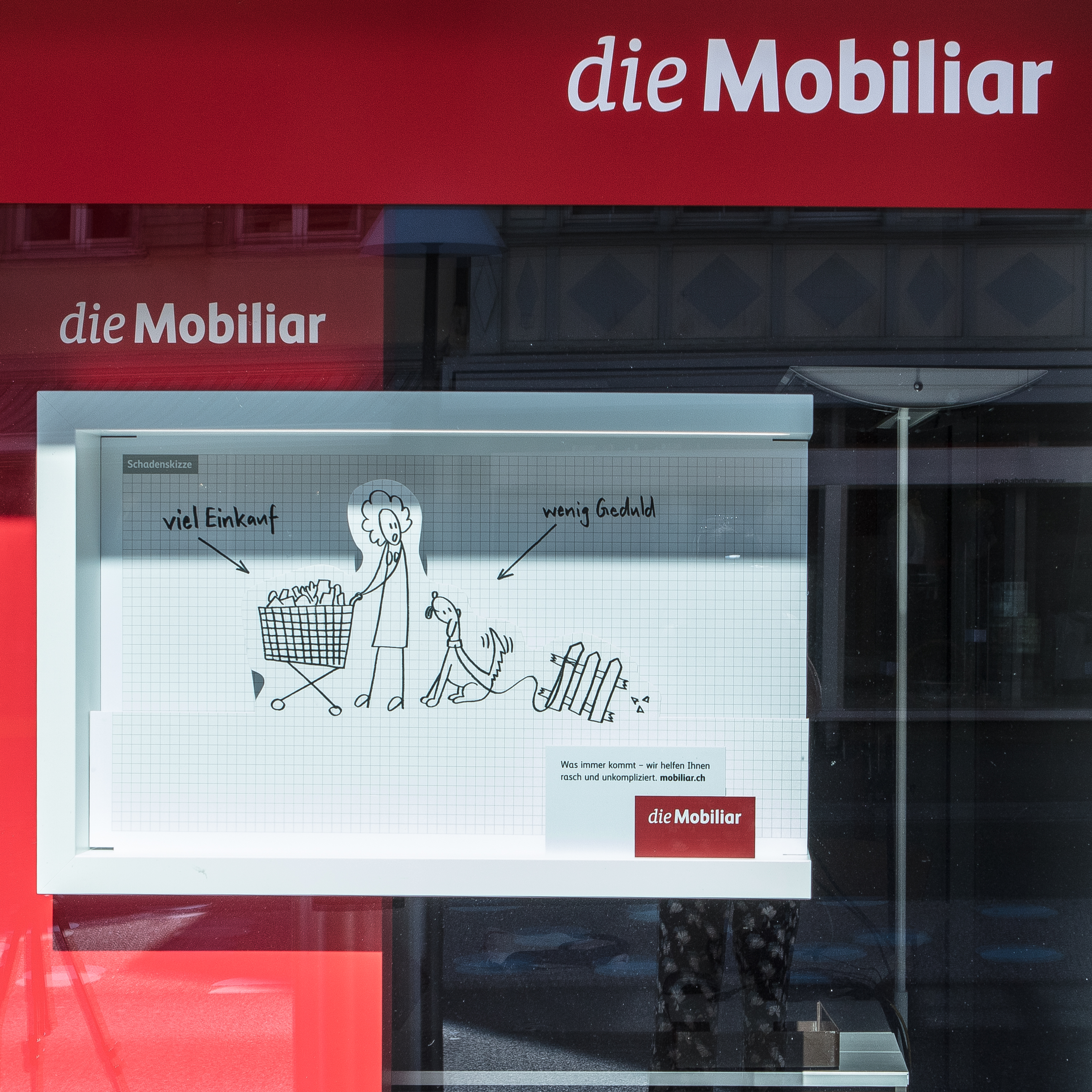 die Mobiliar Schaufenstergestaltung