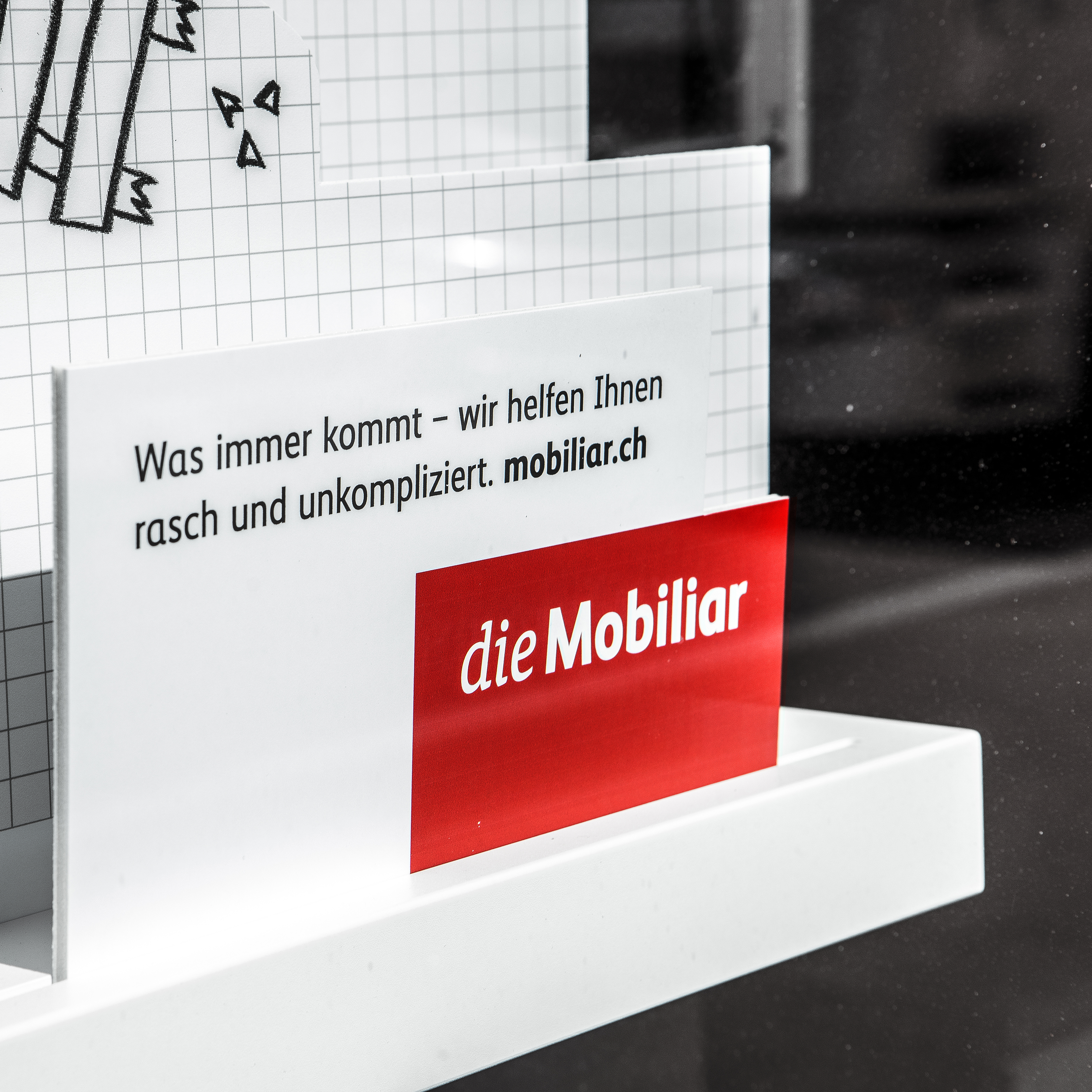 die Mobiliar Schaufensterauftritt Detailansicht
