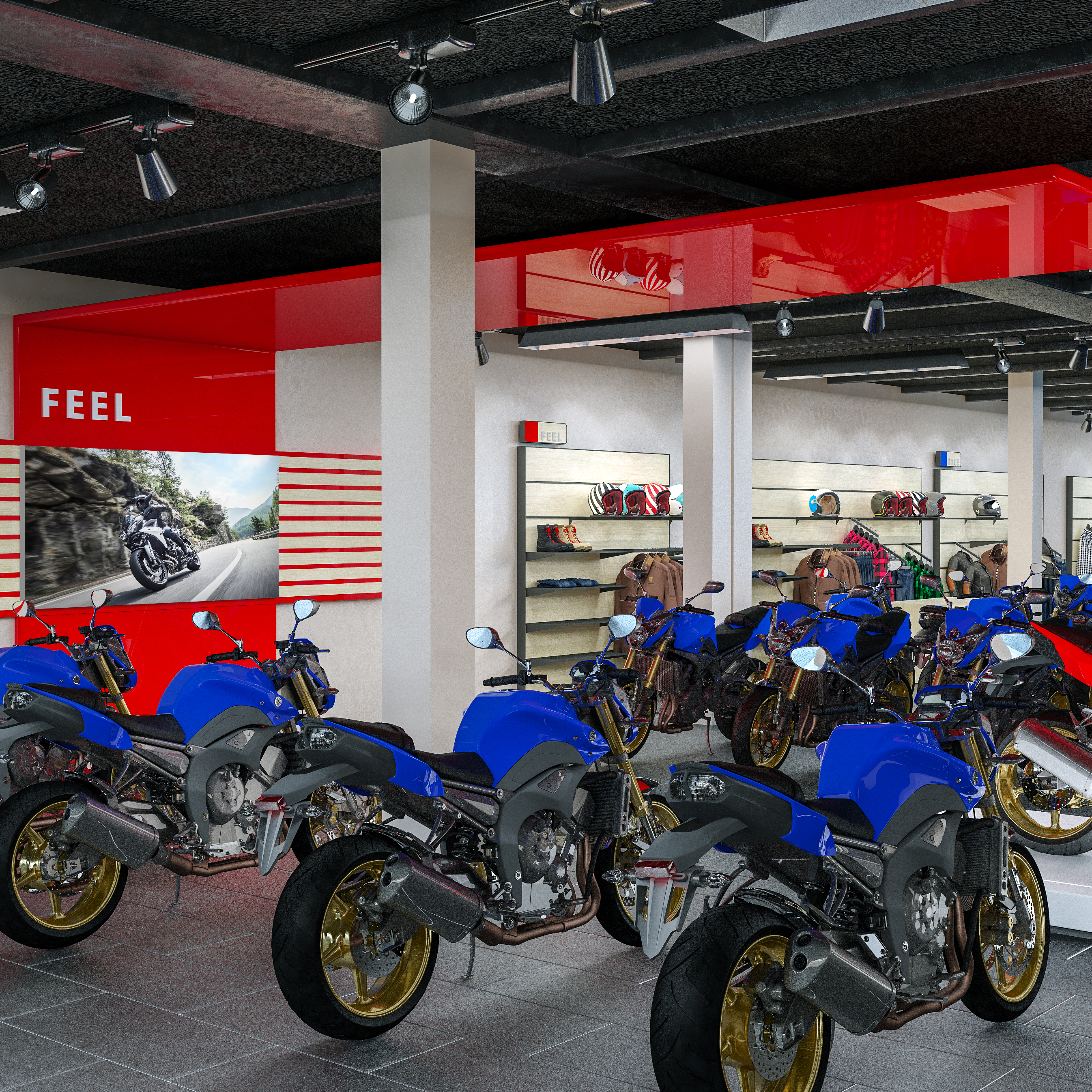 YAMAHA Sursee Umbau Visualisierung