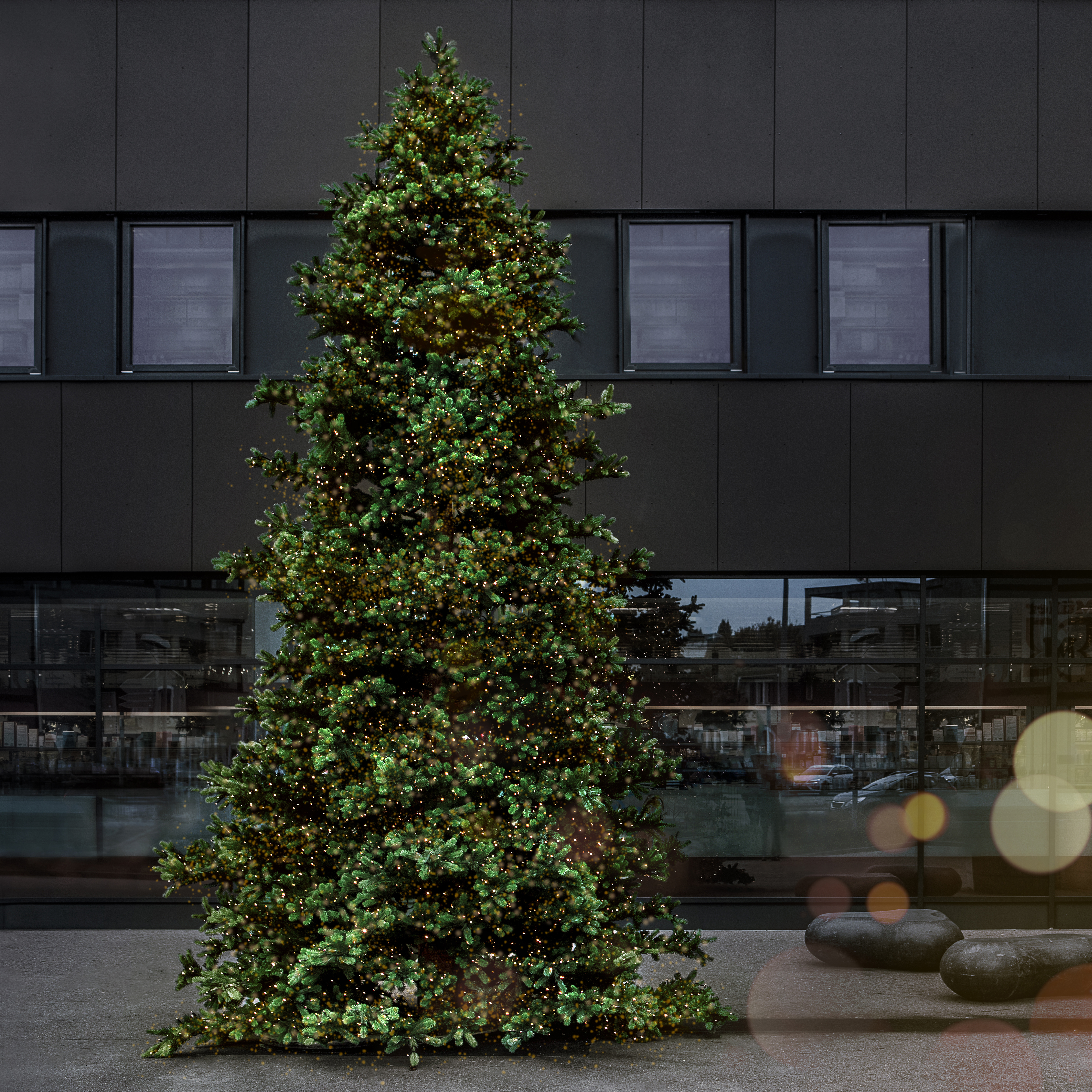 Weihnachtsbeleuchtung Gais Center